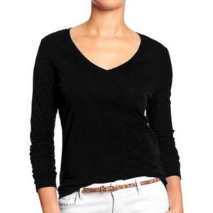 Old NavyRelaxed Slub Knit V Neck Tees